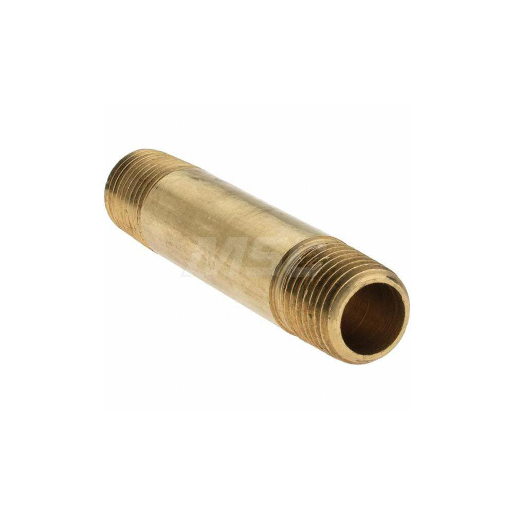 Parker Industrial Pipe Long Nipple: 1/4" Male Thread, MNPTF - 10837