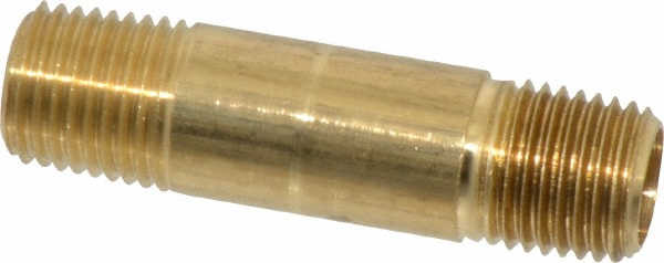 Parker Industrial Pipe Long Nipple: 1/4" Male Thread, MNPTF - 10837