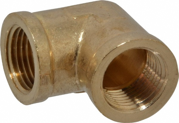 Parker Industrial Pipe 90 ° Female Elbow: 1/2" Female Thread, FNPTF - KP79141