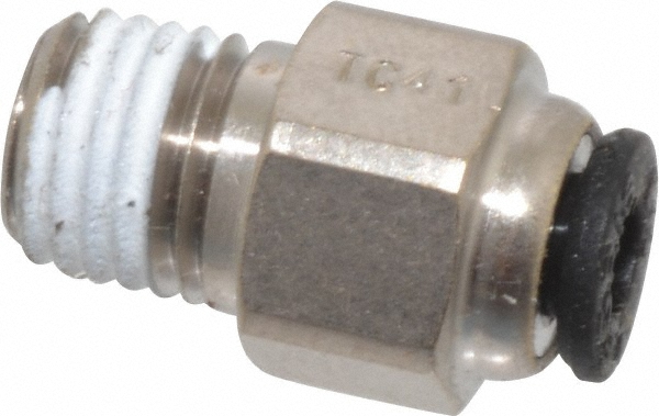 SMC PNEUMATICS Push-to-Connect Push-to-Connect Fitting: Elbow, NPT, 1/8" OD - KQ2L01-33AS