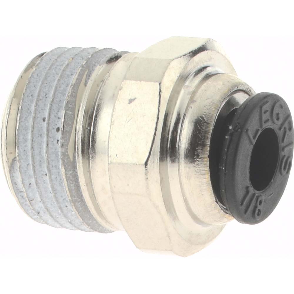 SMC PNEUMATICS Push-to-Connect Push-to-Connect Fitting: Elbow, NPT, 1/8" OD - KQ2L01-33AS
