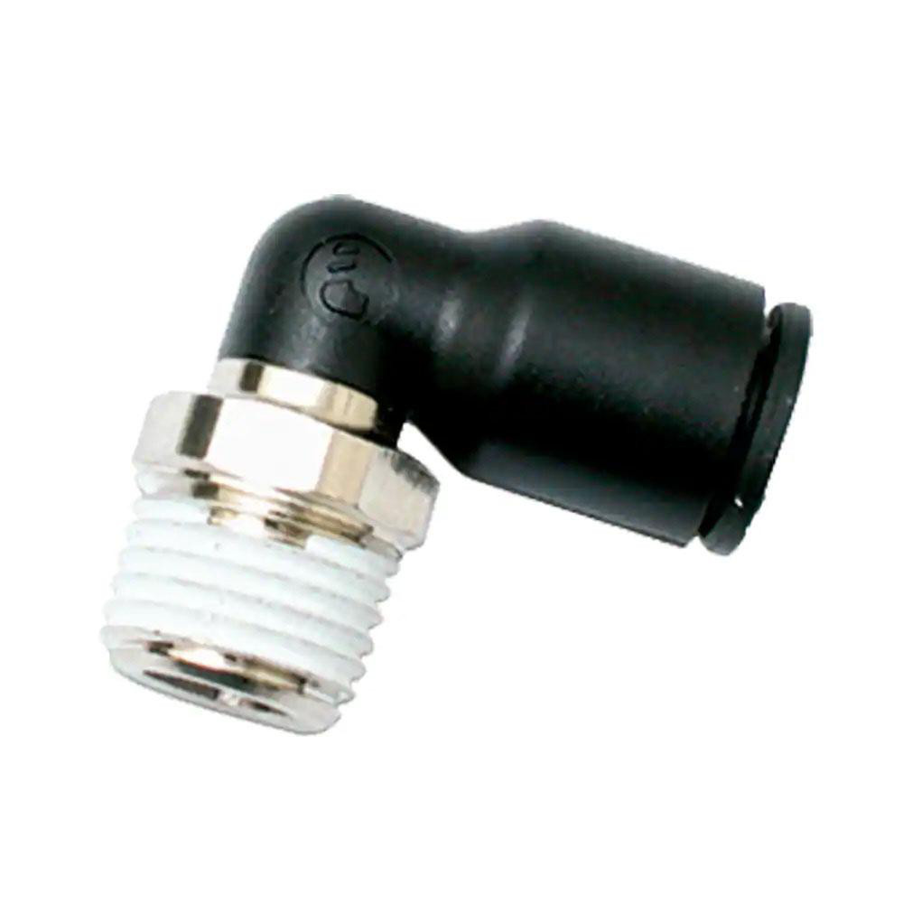 SMC PNEUMATICS Push-to-Connect Push-to-Connect Fitting: Elbow, NPT, 1/8" OD - KQ2L01-33AS