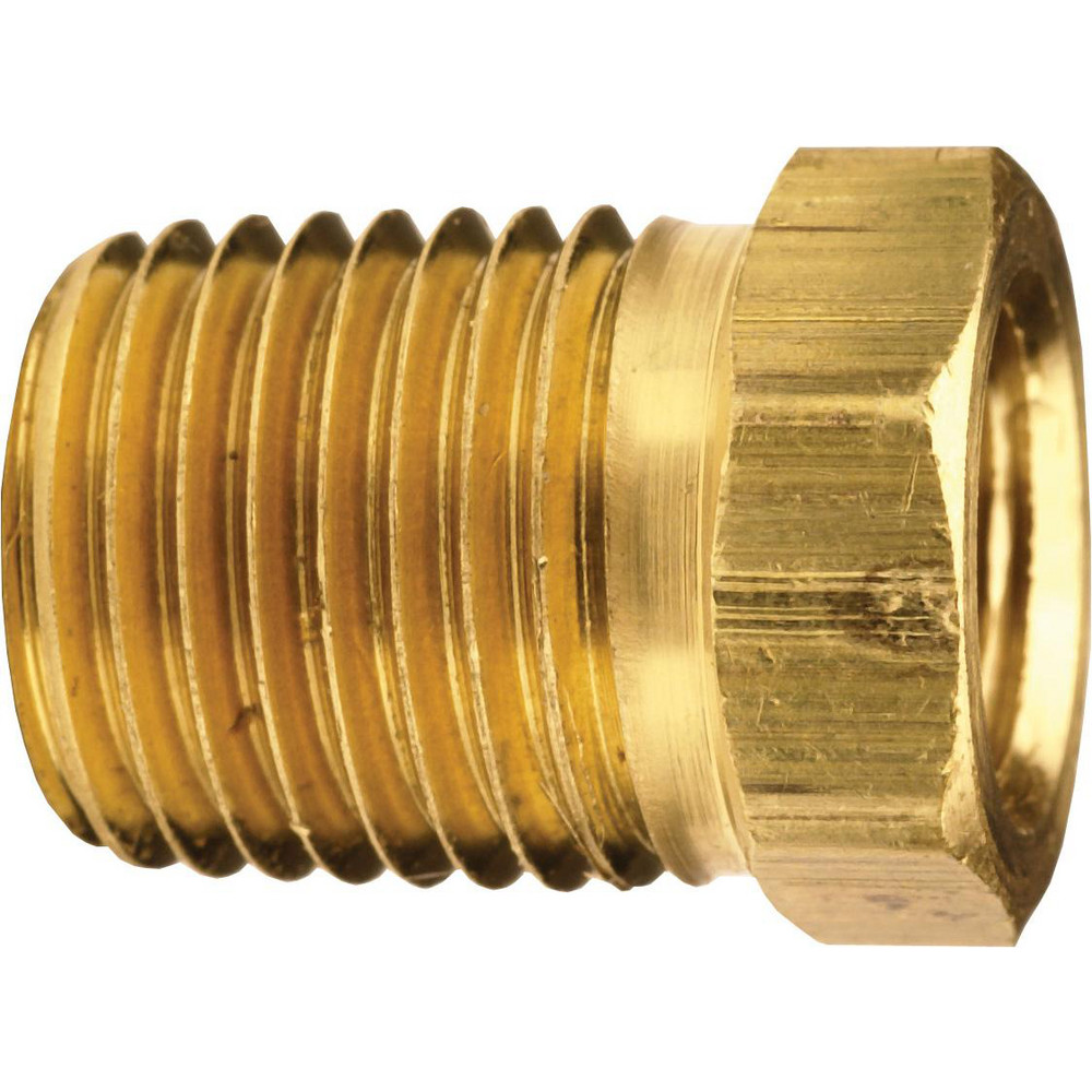 Dixon Valve & Coupling Brass & Chrome Pipe Fittings: Fitting Type: Reducer Bushing Male to Female; Fitting Size: 1/2 x 1/4; End Connections: MNPT x FNPT - 3730804C