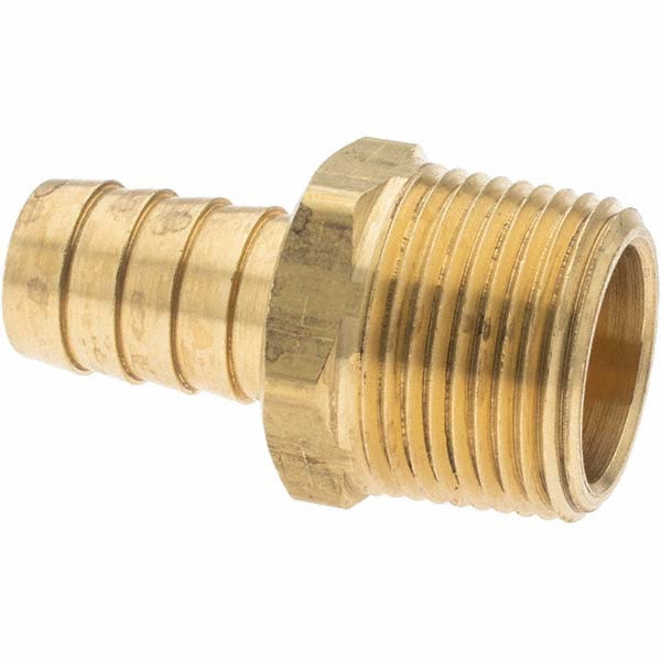 Parker Barbed Hose Fitting: 1/4" x 5/8" ID Hose, Elbow - 269HB-10-4