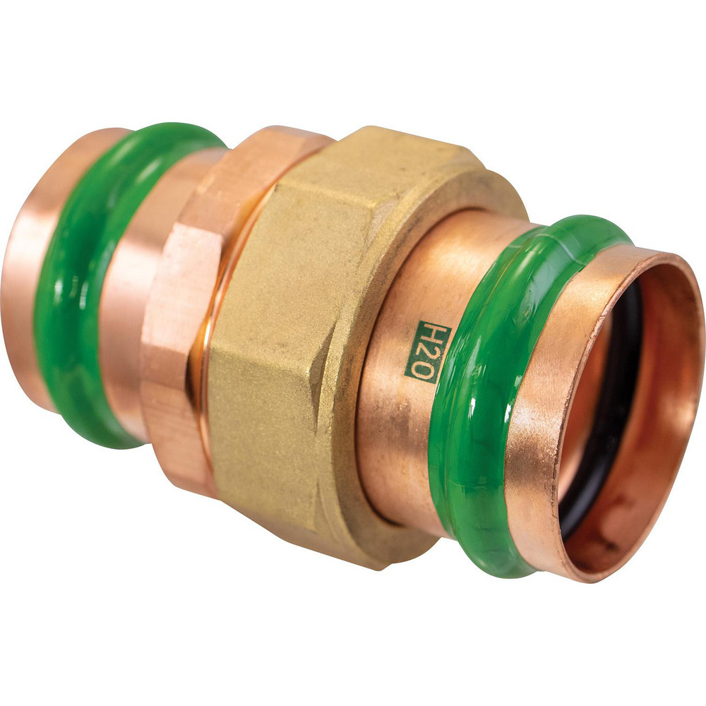 NIBCO Wrot Copper Pipe Union: 2" Fitting, P x P, Press Fitting, Lead Free - 9256650PC