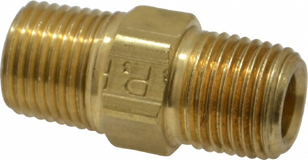 Parker Industrial Pipe Long Nipple: 1/8" Male Thread, MNPTF - MP11099-2