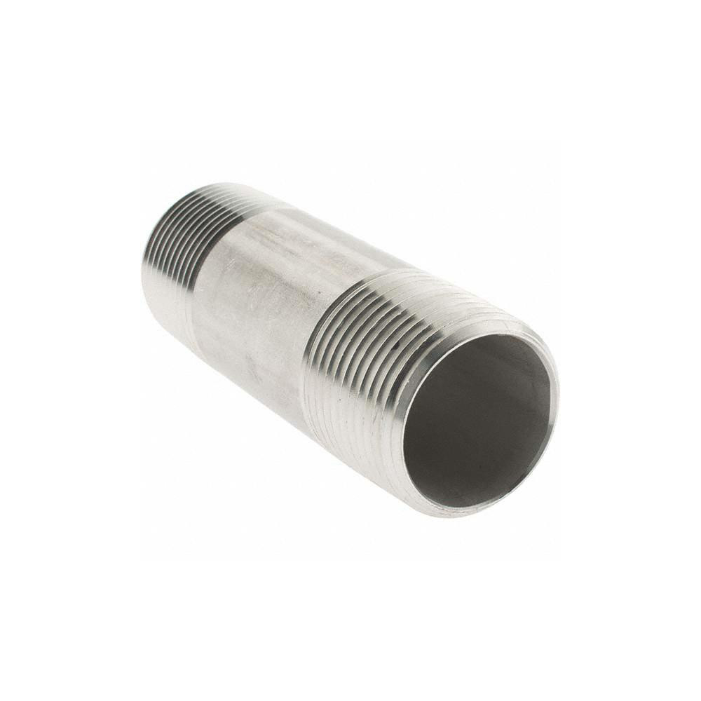 Value Collection Stainless Steel Pipe Nipple: 1" Pipe, Grade 316 & 316L - 6BN1*31/2