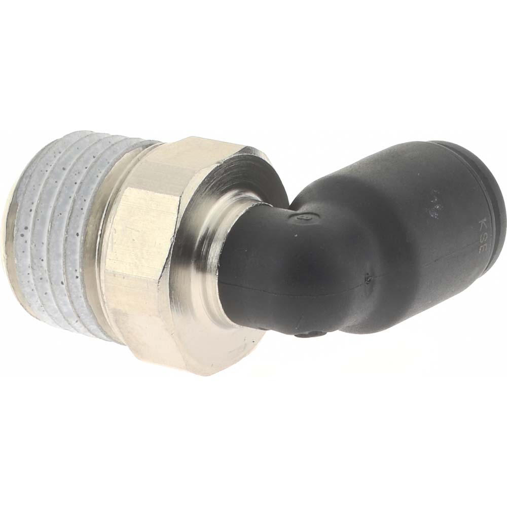 Legris Push-to-Connect Tube x Male BSPT Fitting: Male Elbow, BSPT - 3109 06 13