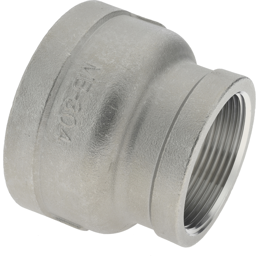 Merit Brass Pipe Reducer: 2 x 1-1/2", 304 Stainless Steel - K412-3224