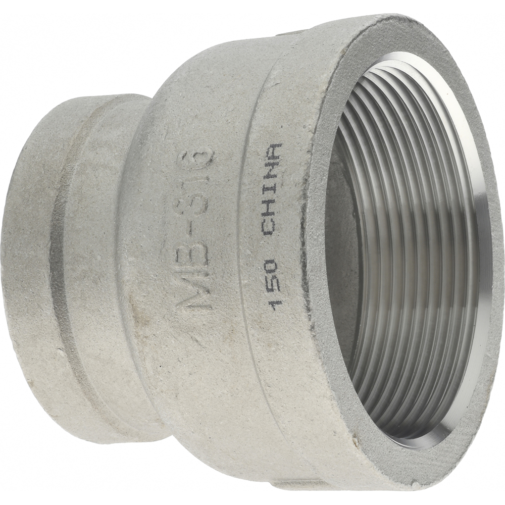 Merit Brass Pipe Reducer: 2 x 1-1/2", 304 Stainless Steel - K412-3224