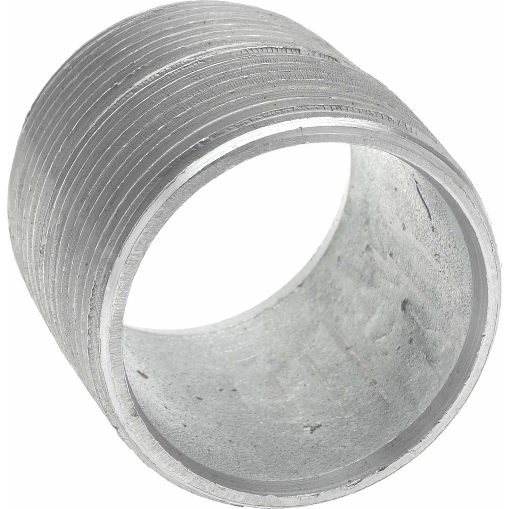 Value Collection Galvanized Pipe Nipple: 1-1/4", 1-5/8" Long, Schedule 40, Steel - MSCNG07001