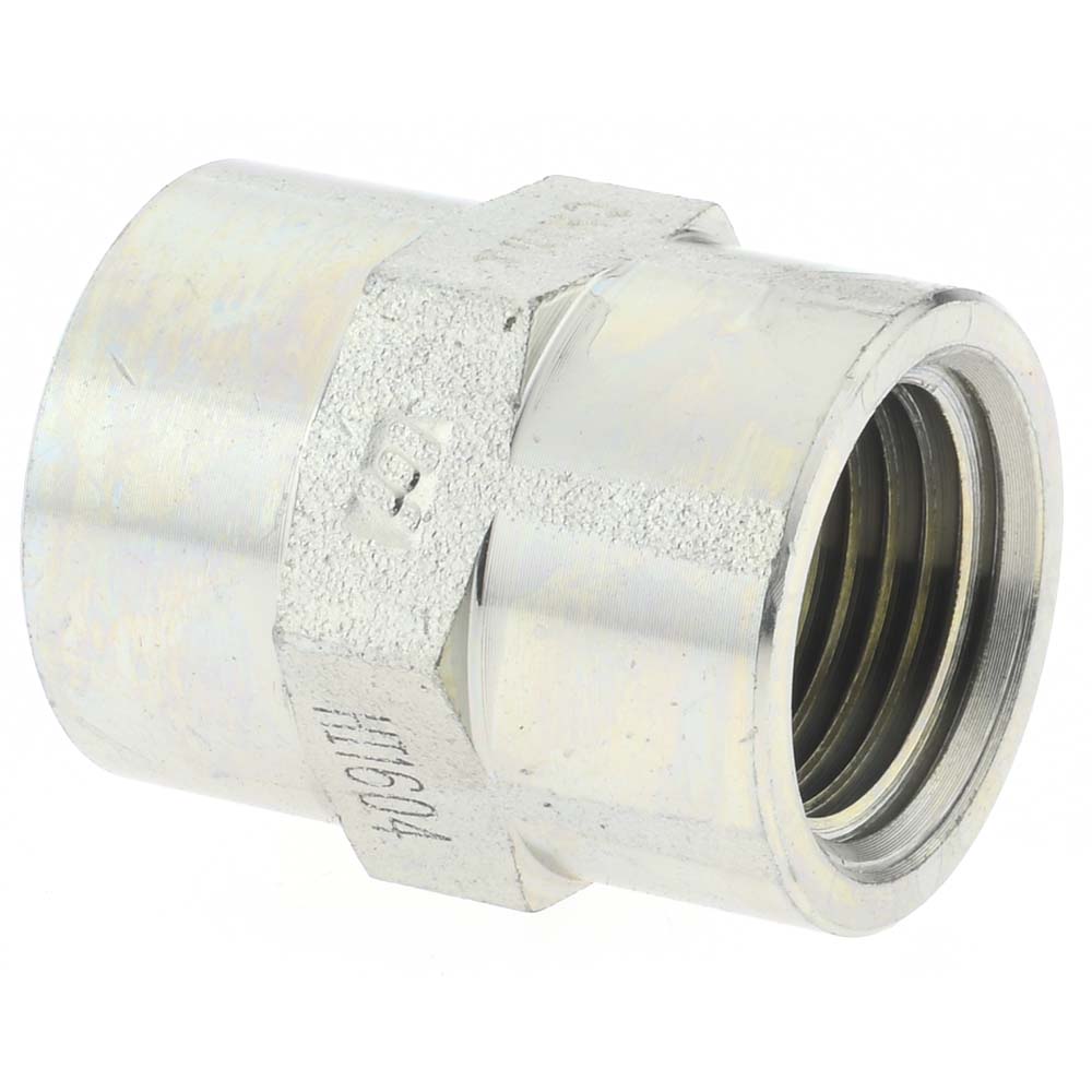 Brennan Industrial Pipe Coupling: 1/2 x 1/2" Female Thread, FNPT x FNPT - 16042