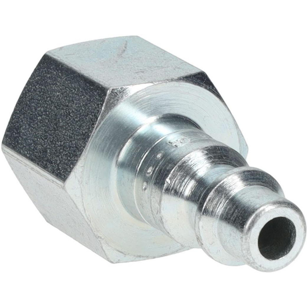 Parker Pneumatic Hose Coupling: 3/8-18, 1/4" Body Dia, Industrial Interchange - H3C-E-787