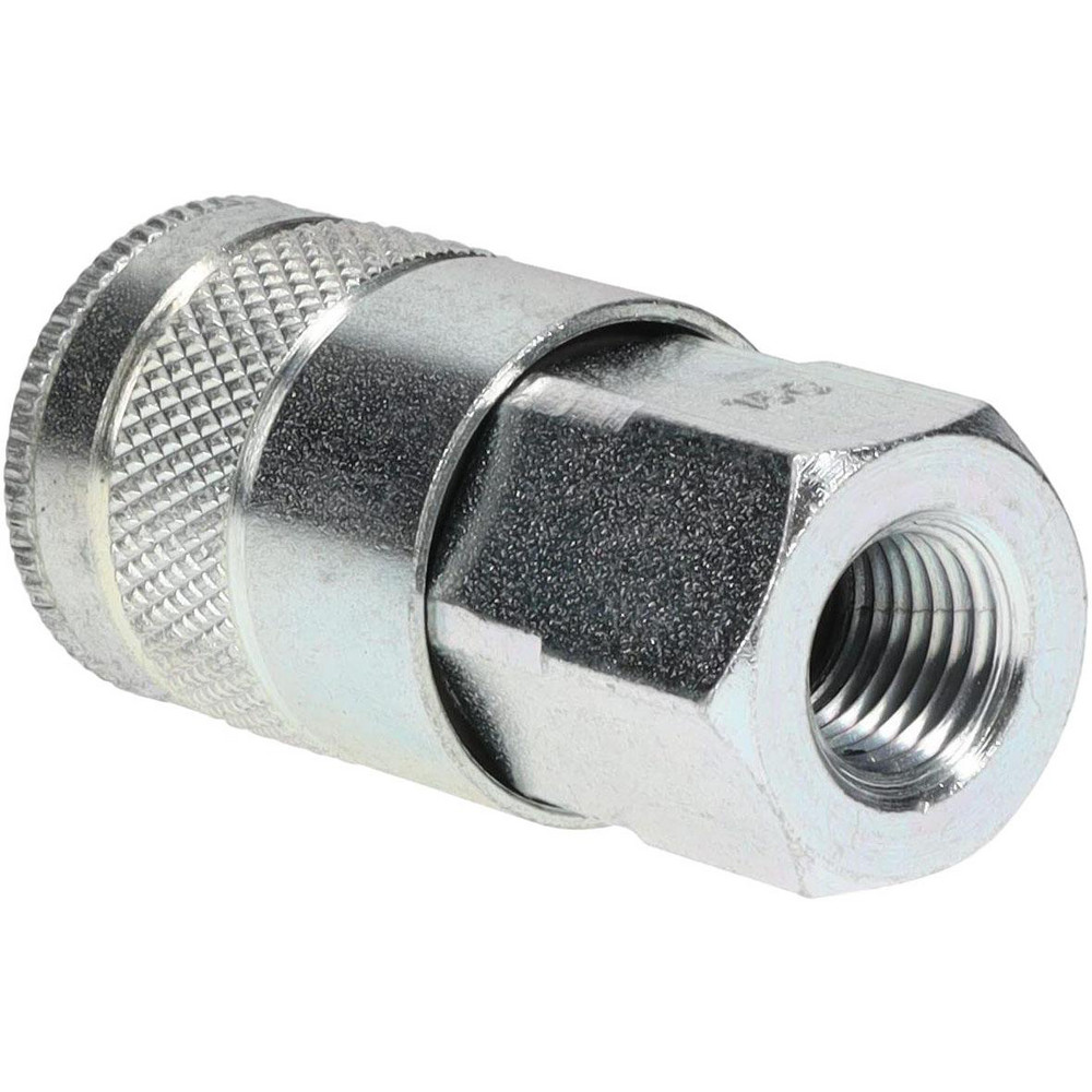 Parker Pneumatic Hose Coupling: 1/4-18, 3/8" Body Dia, Tru-Flate Automotive Interchange - 15C