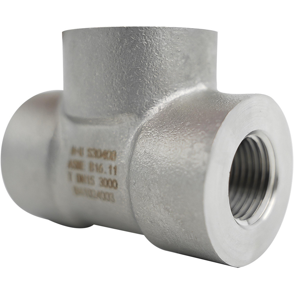 Value Collection Pipe Tee: 1/2", 304 & 304L Stainless Steel - LDTFFF  15-NPT-3000
