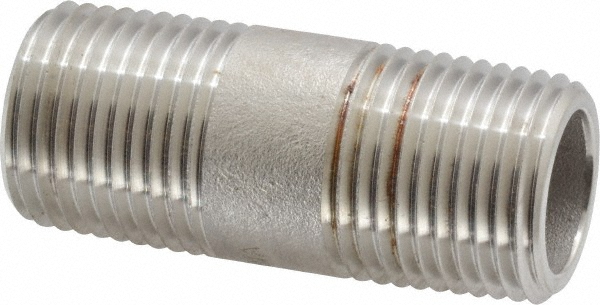 Value Collection Pipe Tee: 1/2", 304 & 304L Stainless Steel - LDTFFF  15-NPT-3000