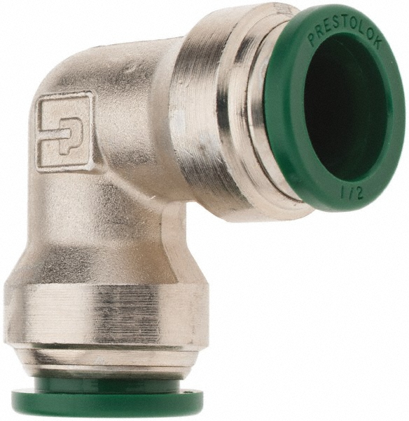 Parker Push-to-Connect Push-to-Connect x Male NPTF Fitting: Connector, 1/8 Thread, NPTF, 3/8" OD - W68PLP-6-2