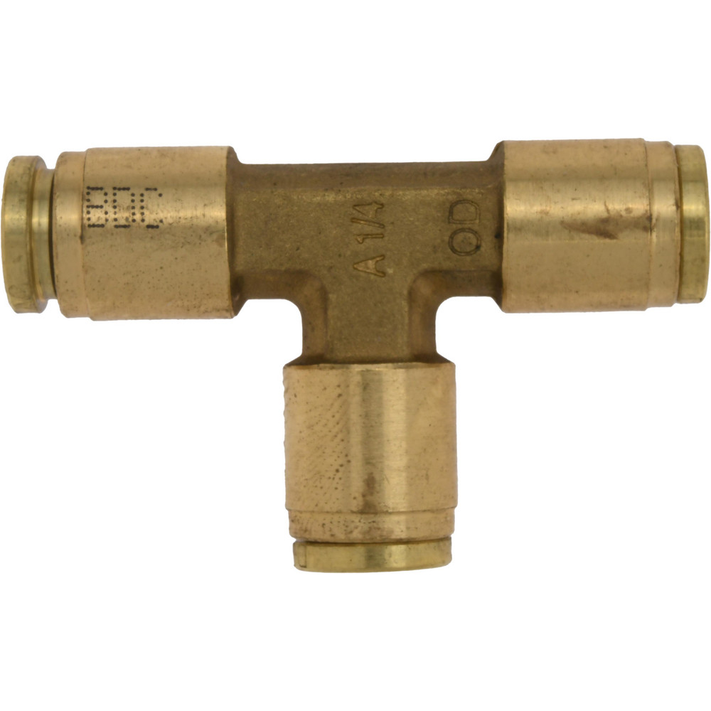 Parker Push-to-Connect Push-to-Connect x Push-to-Connect Fitting: Union Tee, 1/4 x 1/4" OD - 164PTC-4