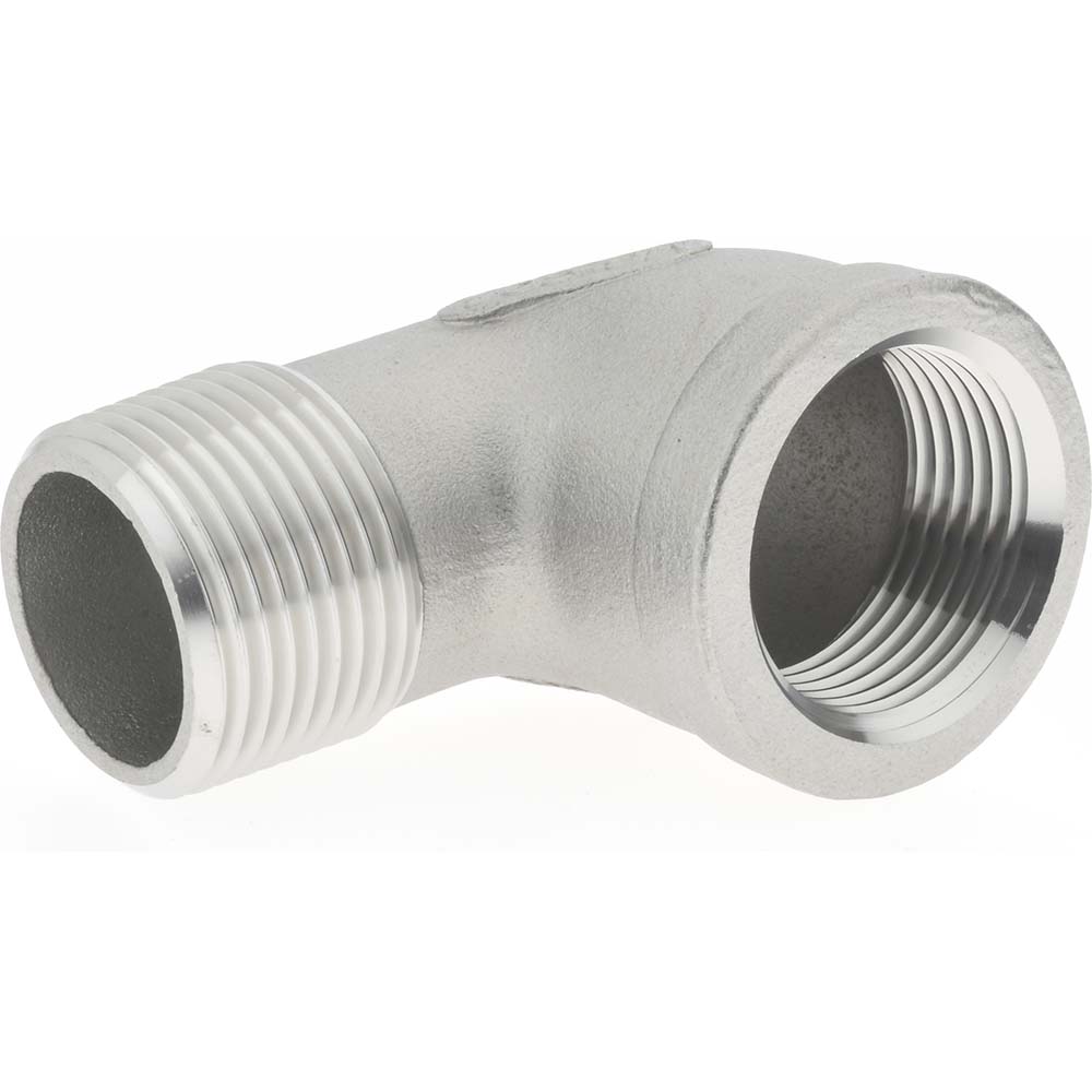 Merit Brass Pipe 90 deg Street Elbow: 1/2", 304 Stainless Steel - K403-08