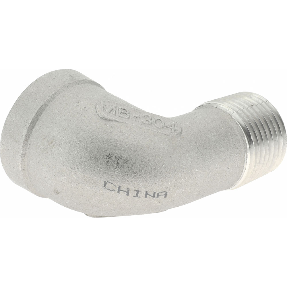Merit Brass Pipe 90 deg Street Elbow: 1/2", 304 Stainless Steel - K403-08