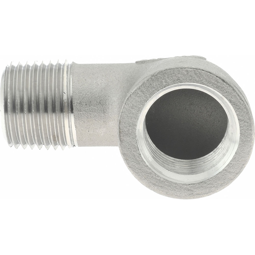 Merit Brass Pipe 90 deg Street Elbow: 1/2", 304 Stainless Steel - K403-08