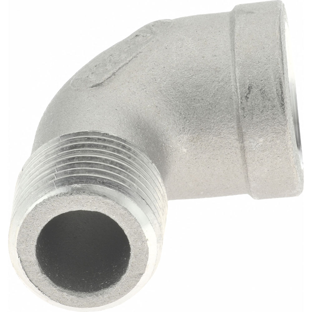 Merit Brass Pipe 90 deg Street Elbow: 1/2", 304 Stainless Steel - K403-08