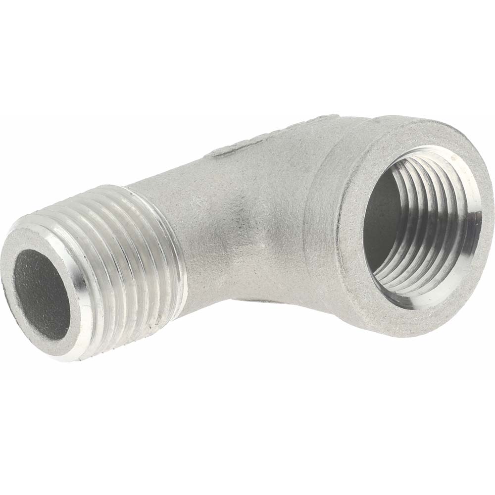Merit Brass Pipe 90 deg Street Elbow: 1/2", 304 Stainless Steel - K403-08
