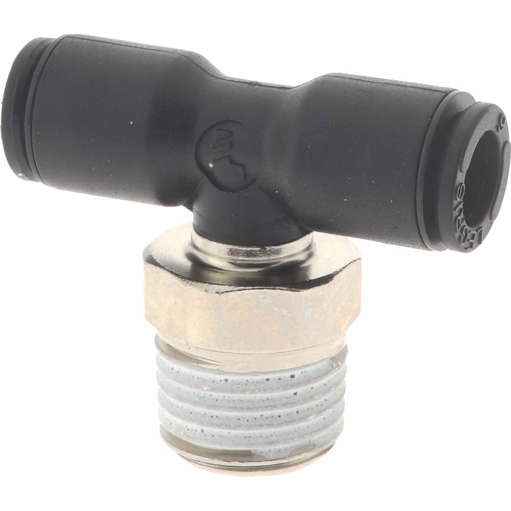Legris Push-to-Connect Fitting: Male Branch Tee, NPT, 5/32" OD - 3108 04 14