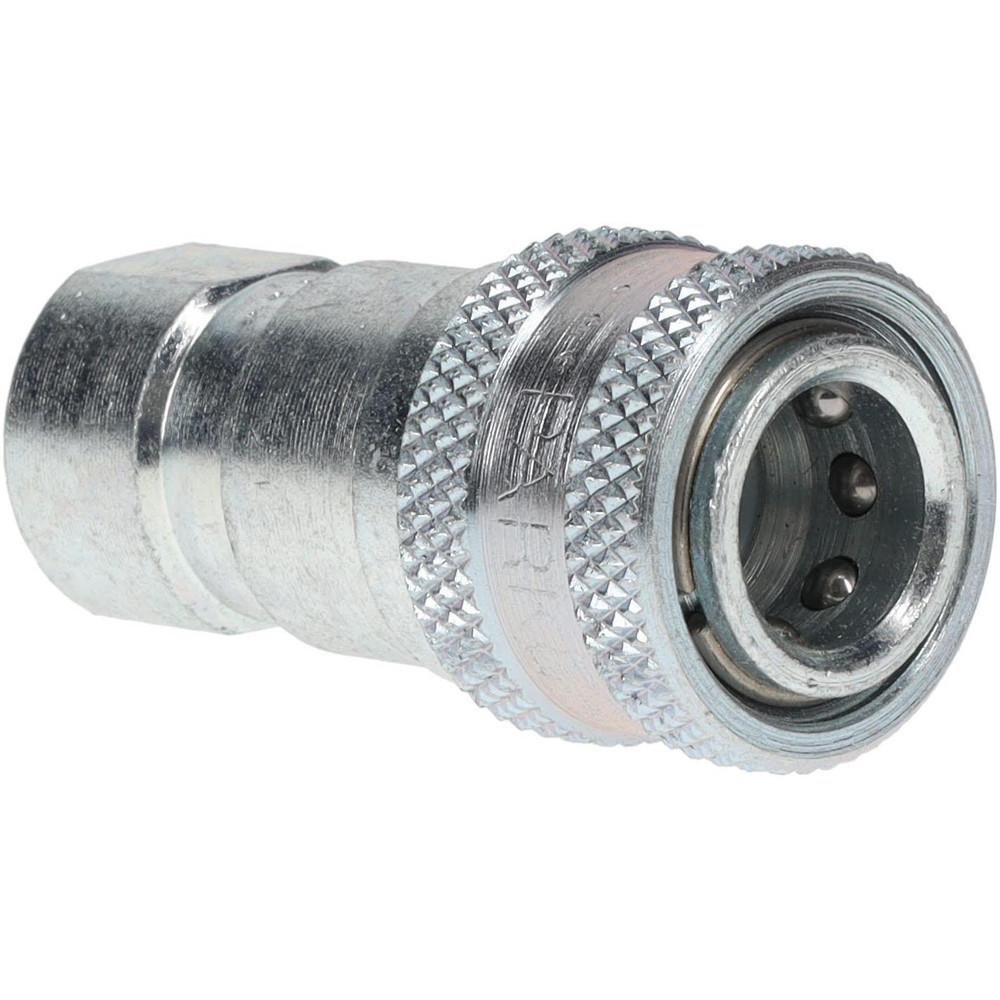 Parker Hydraulic Hose Female Pipe Rigid Fitting: 1/8", 1/8", 5,000 psi - H1-62