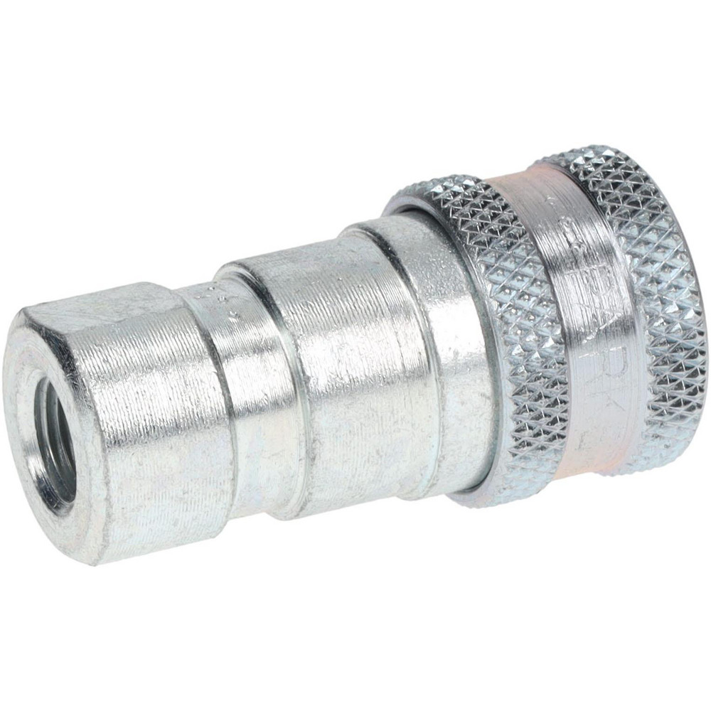 Parker Hydraulic Hose Female Pipe Rigid Fitting: 1/8", 1/8", 5,000 psi - H1-62