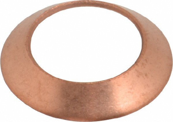 Parker Copper Flared Tube Gasket: 1/2" OD, 45 deg Flared Angle - 2GF-8