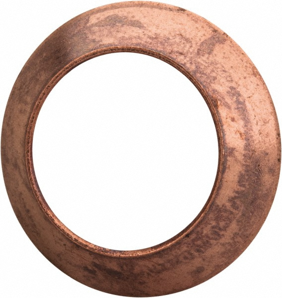 Parker Copper Flared Tube Gasket: 1/2" OD, 45 deg Flared Angle - 2GF-8