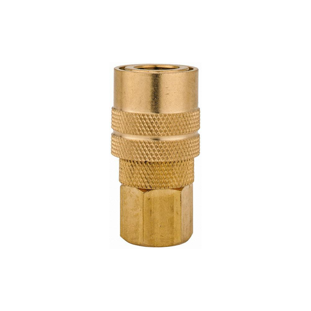 Value Collection Pneumatic Hose Coupling: 1/4" Thread, 1/4" Body Dia, Industrial Interchange - 2312572511-4