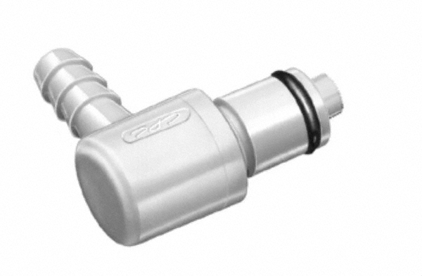 CPC Colder Products 1/8" Nominal Flow, 1/4" ID, Male, Elbow Hose Barb-Male Plug - PMCD230412