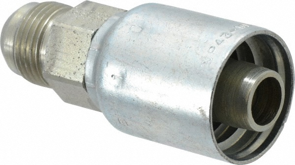 Parker Hydraulic Hose Male Rigid Fitting: 0.625" ID, 10 mm, 7/8-14 - PP-00217