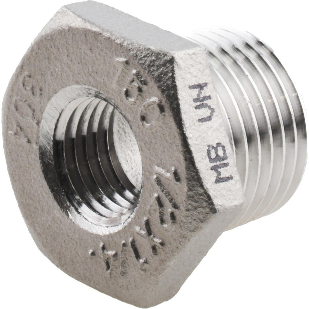 Merit Brass Pipe Tee: 1/2", 304 Stainless Steel - K406-08