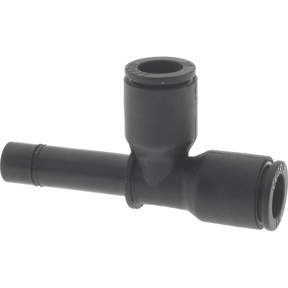 Parker Push-to-Connect Push-to-Connect x Stem Fitting: Plug-In Run Tee, 1/4" OD - 371PTCSP-4-4
