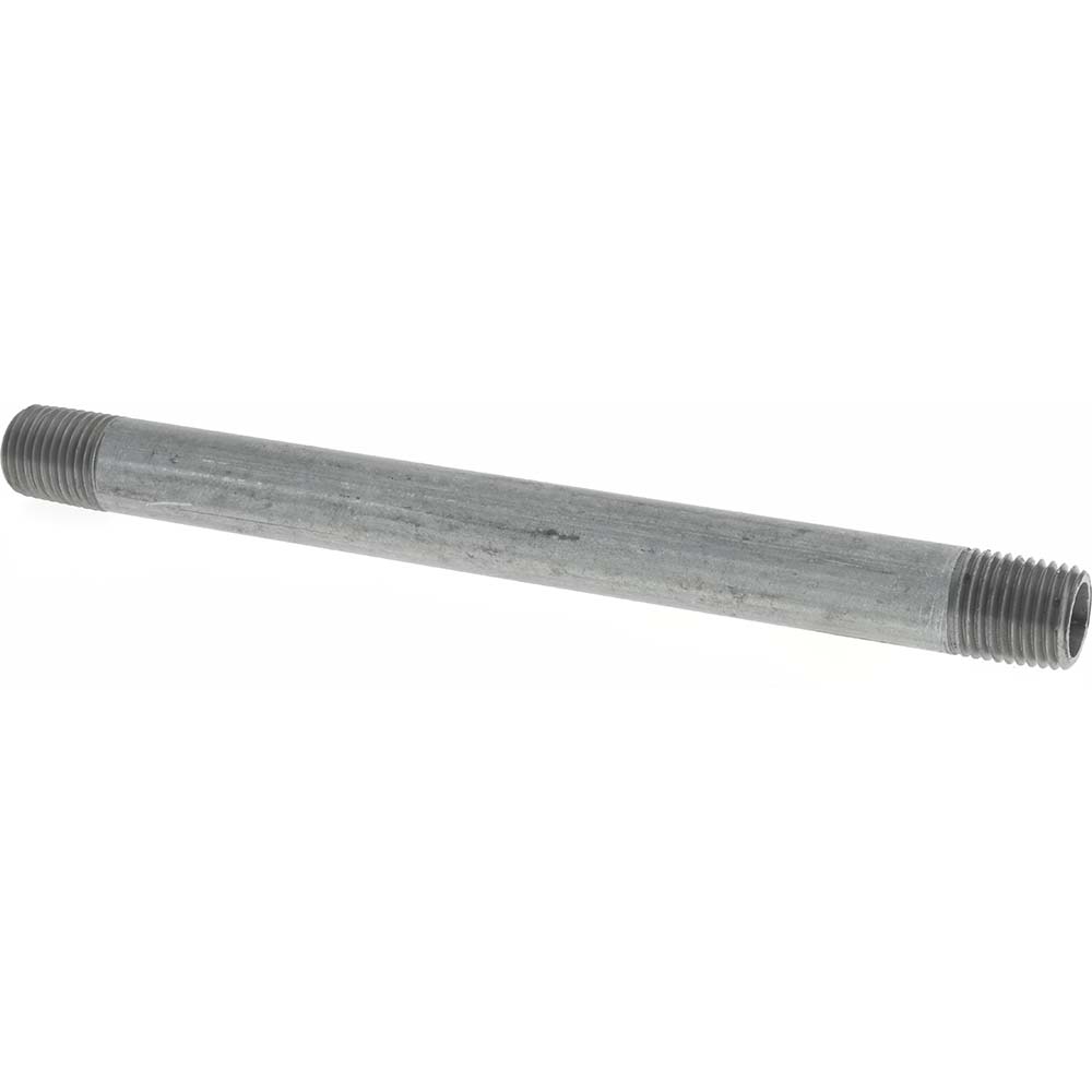 Value Collection Galvanized Pipe Nipple: 1/4", 2-1/2" Long, Schedule 40, Steel - NG02025