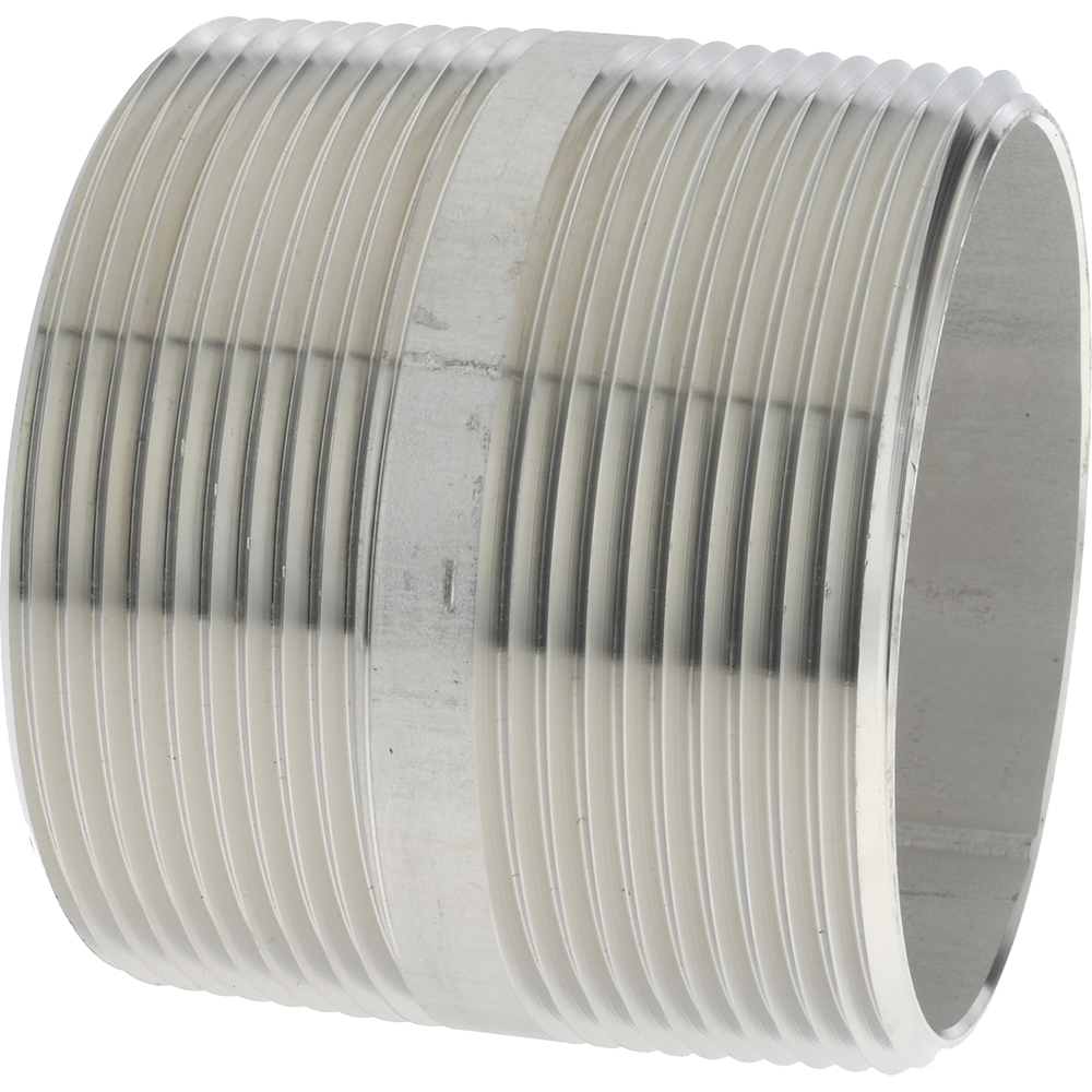 Merit Brass Stainless Steel Pipe Nipple: 3" Pipe, Grade 316 & 316L - 6048-600