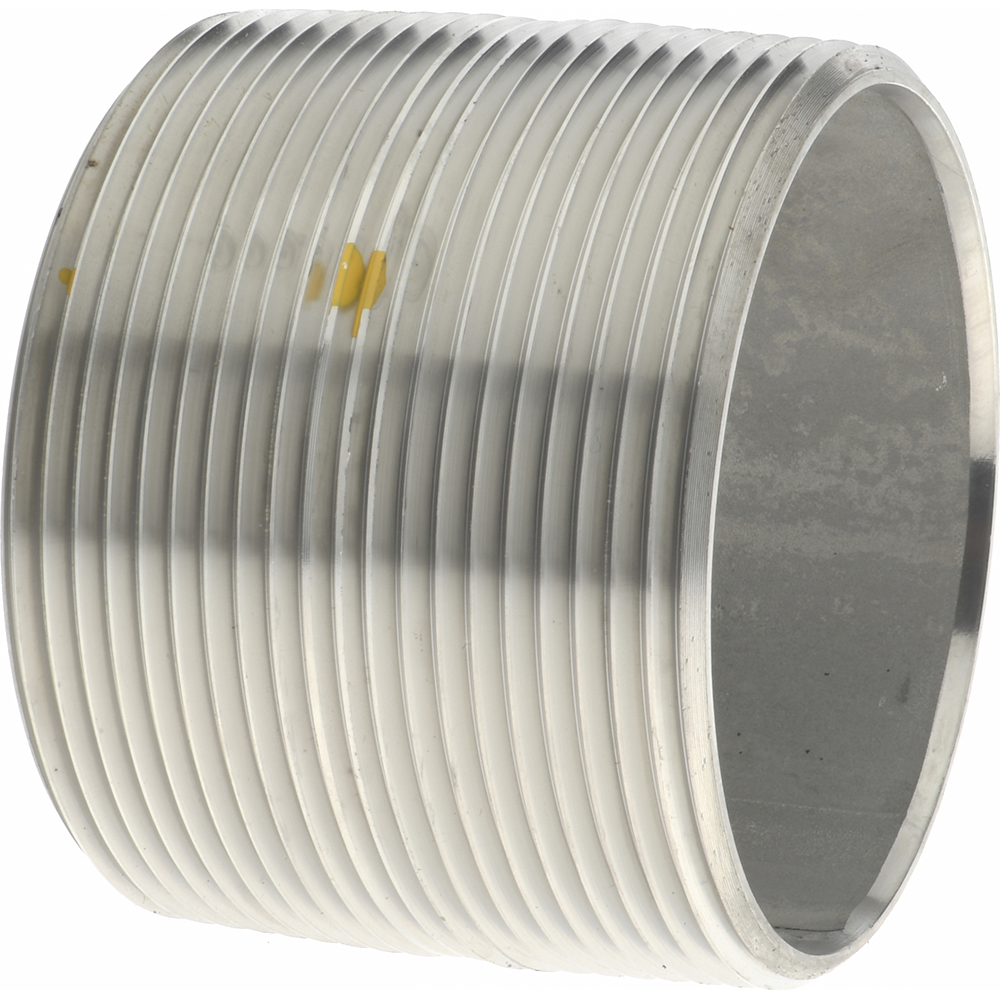Merit Brass Stainless Steel Pipe Nipple: 3" Pipe, Grade 316 & 316L - 6048-600