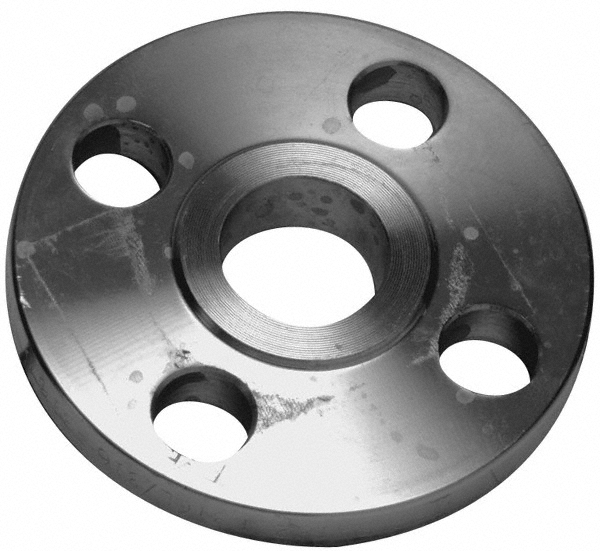 Merit Brass 1-1/2" Pipe, 5" OD, Stainless Steel, Threaded Pipe Flange - A435-24