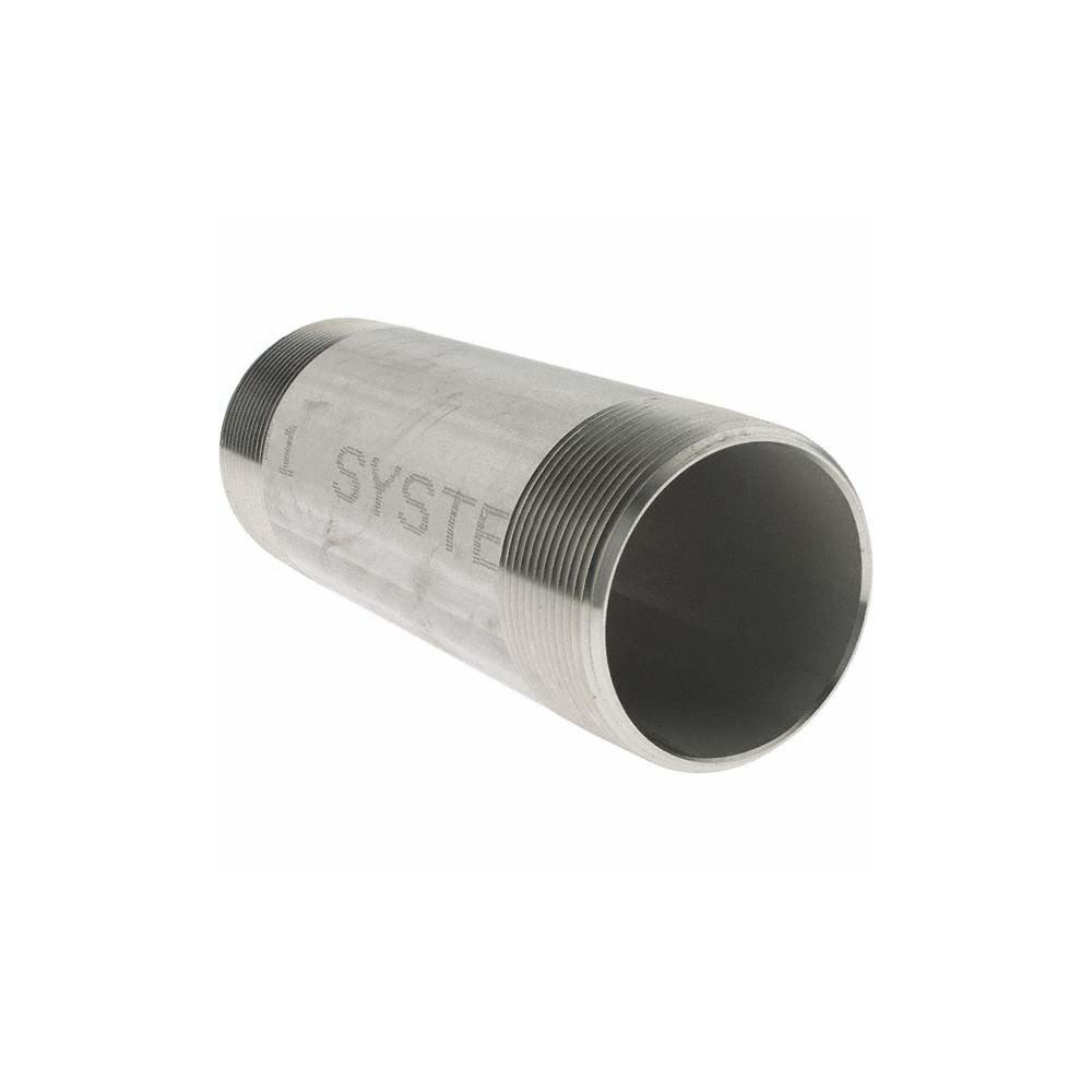 Value Collection Stainless Steel Pipe Nipple: 2" Pipe, Grade 316 & 316L - 6BN2*6