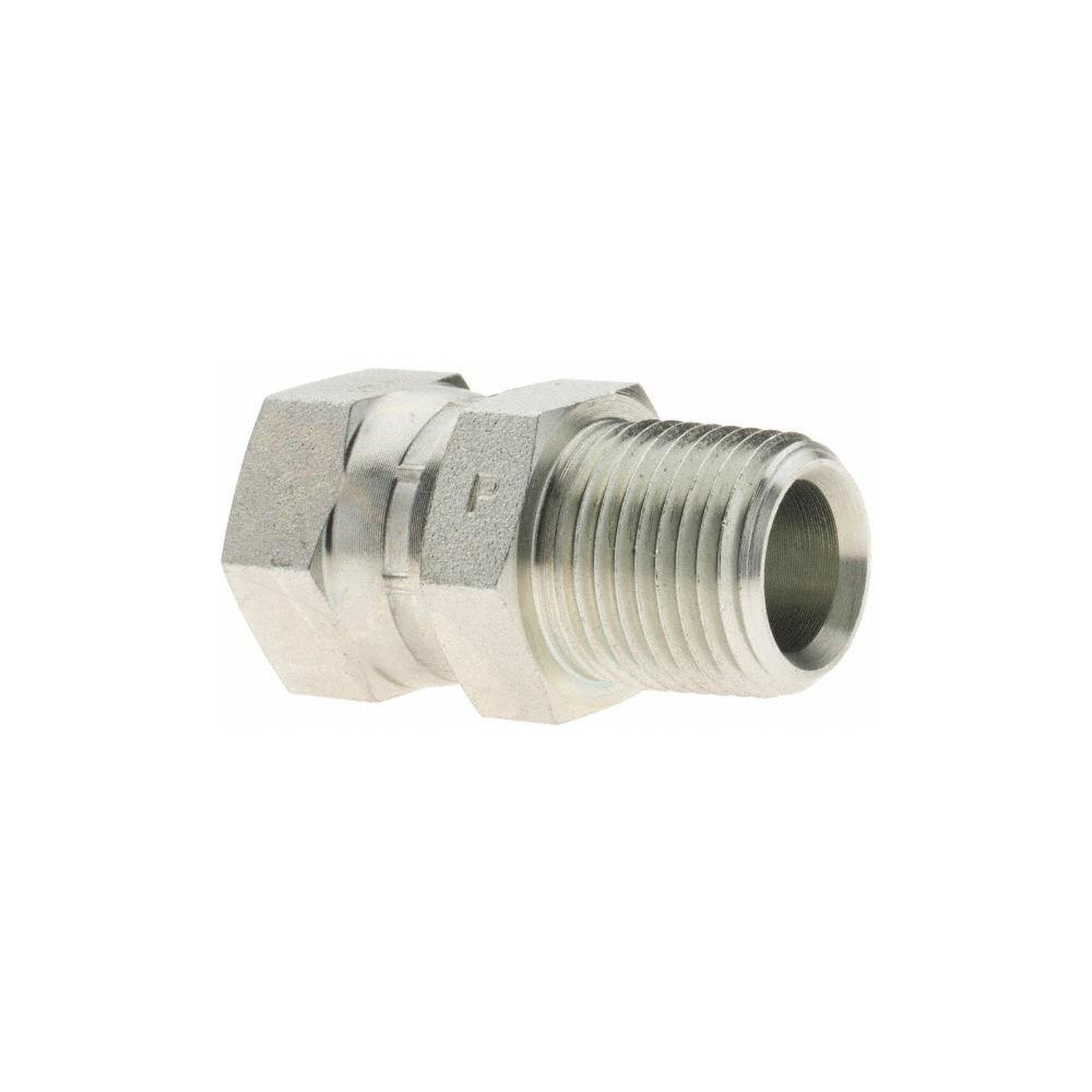 Parker Hydraulic Hose Swivel Fitting: 8 mm, 1/2-14, 5,000 psi - KP61678