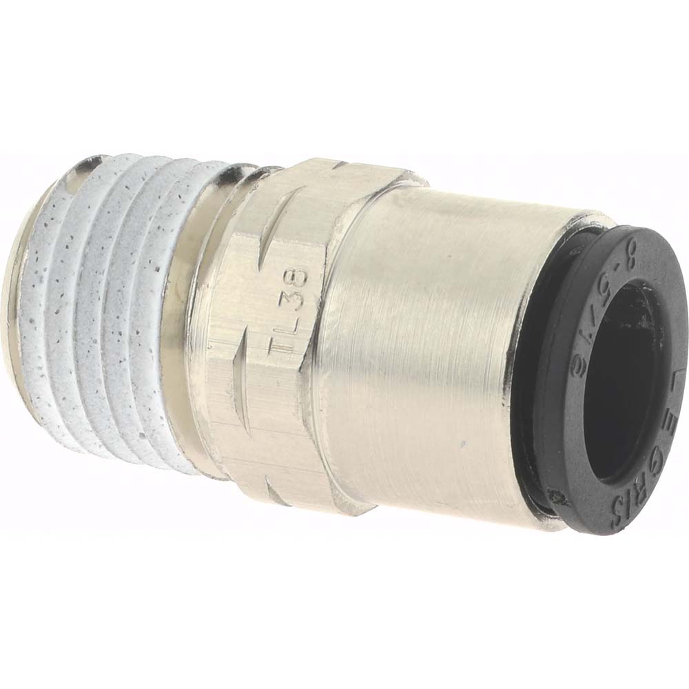 Legris Push-to-Connect Tube x MNPT Fitting: Connector, NPT, 5/16" OD - 3175 08 14