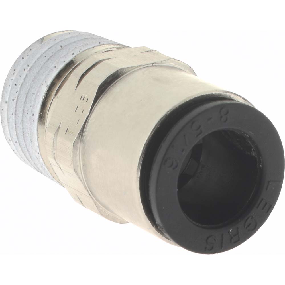 Legris Push-to-Connect Tube x MNPT Fitting: Connector, NPT, 5/16" OD - 3175 08 14