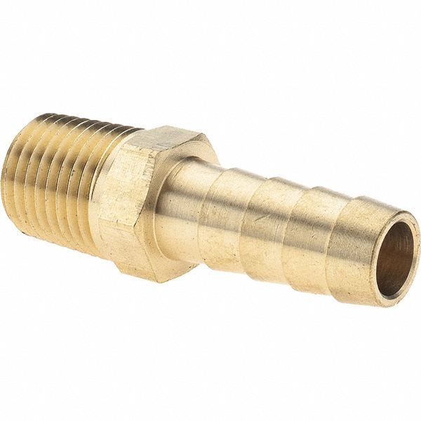 Parker Barbed Tube Male Connector: Multiple Barbs, 1/16-27 - 28-4-1