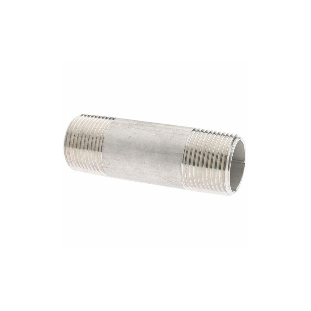 Value Collection Stainless Steel Pipe Nipple: 3/4" Pipe, Grade 316 & 316L - 6BN3/4*3
