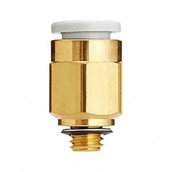 SMC PNEUMATICS Push-to-Connect Push-to-Connect Fitting: Run Tee, M6x1 Thread, 6.00 mm OD - KQ2Y06-M6A