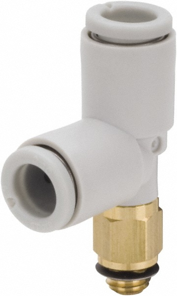 SMC PNEUMATICS Push-to-Connect Push-to-Connect Fitting: Run Tee, M6x1 Thread, 6.00 mm OD - KQ2Y06-M6A