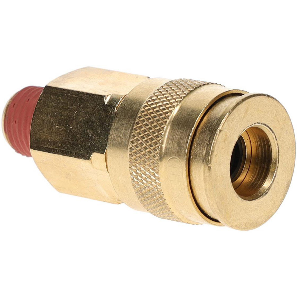 Value Collection Pneumatic Hose Coupling: 1/4" Thread, 1/4" Body Dia, Industrial Interchange - 2312582511-4